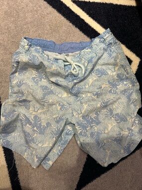 Peter Millar Light Blue Printed Men’s Swim Shorts